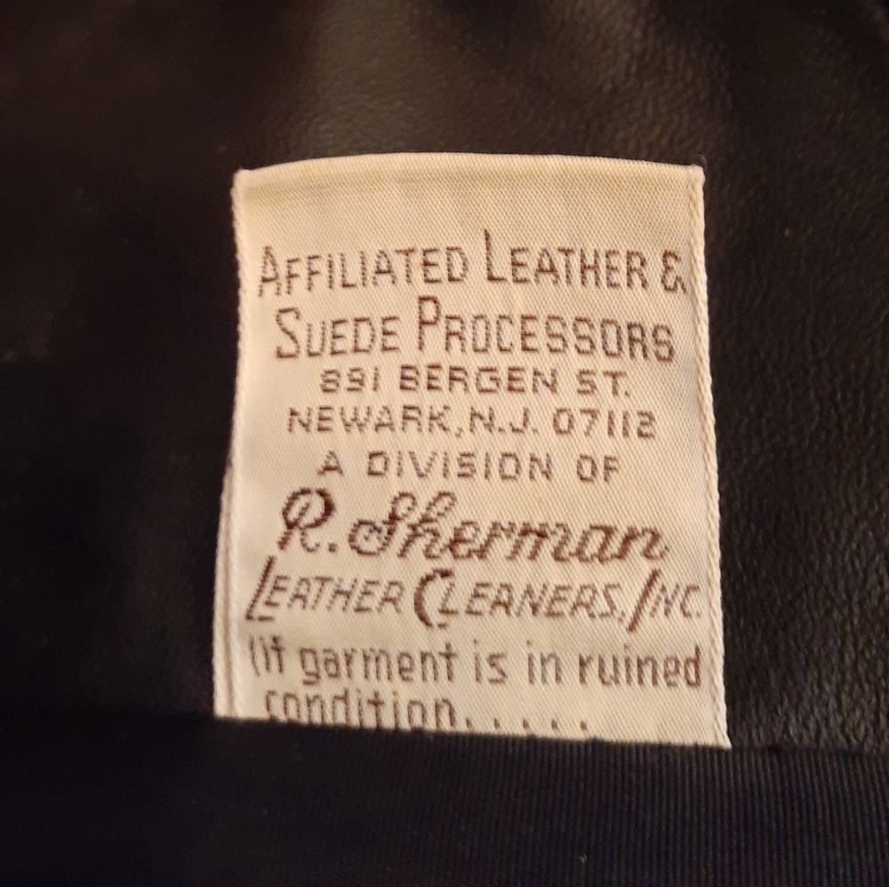 R. Sherman leather coat - Picture 7 of 7